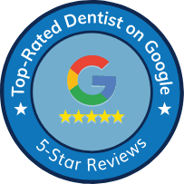 Top rated dentist on Google logo