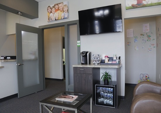 Dental office waiting room