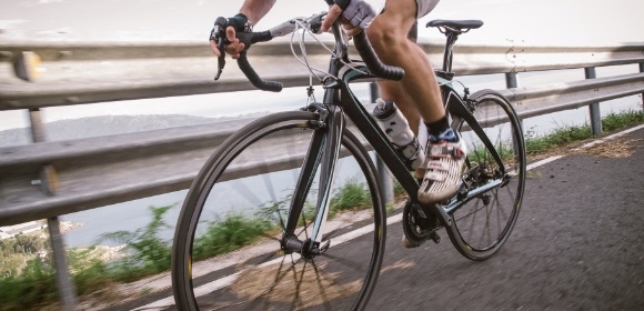 Person riding a bike