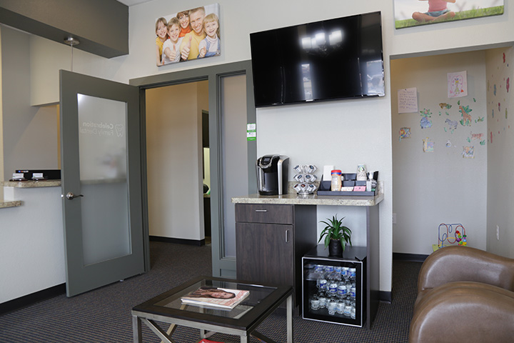 Dental office waiting room